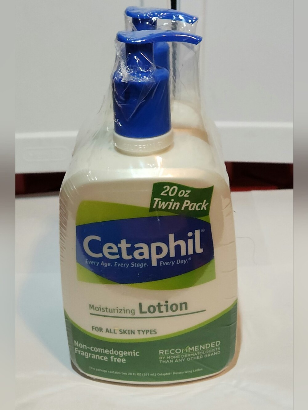 Cetaphil Moisturizing Lotion 20 oz Twin Pack - White & Blue